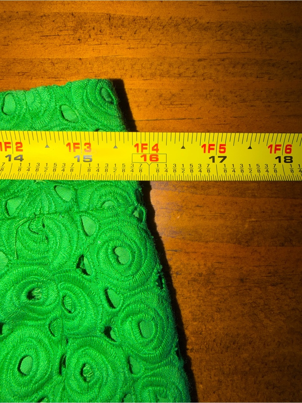 Talbots 6P Emerald Eyelet Pencil Skirt - Picture 5 of 9